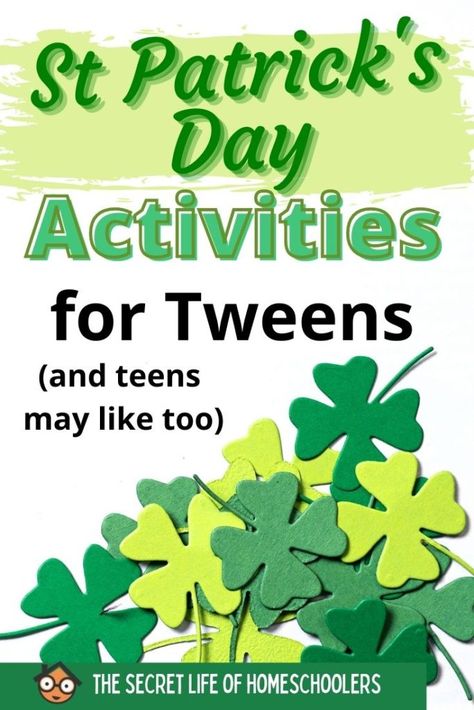 St Patrick’s Day Reading Activities, St Patrick’s Day Activities For Older Kids, St Patrick’s Day Activities For 5th Graders, St Patricks Day Party Activities, St Patricks Day Fun Activities, St Patricks Day Crafts For Elementary, Teen St Patricks Day, St Patrick’s Day Activities Elementary, 4th Grade St Patricks Day