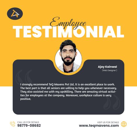 employee testimonial Employee Testimonial, Join Our Team, Employee Appreciation, Poster Ideas, Career Growth, Dream Job, Make It Happen, Make It