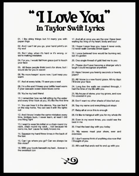 I Love You In Taylor Swift Lyrics Poster, I Love You In, Different Ways To Say I Love You Taylor Swift, Taylor Swift Ways To Say I Love You, Ways To Say I Love You Taylor Swift, I Love You Taylor Swift Lyrics, I Love You In Lyrics, I Love You In Taylor Swift Lyrics, In Taylor Swift Lyrics