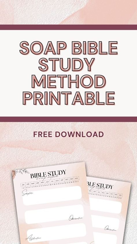 soap bible study method printable Bible Journaling Free Printables, Bible Study Methods Ideas, Soap Method Bible Study, Bible Study Soap, Bible Journaling Templates, Organized Study, Study Products, Soap Bible Study Method, Digital Bible Study