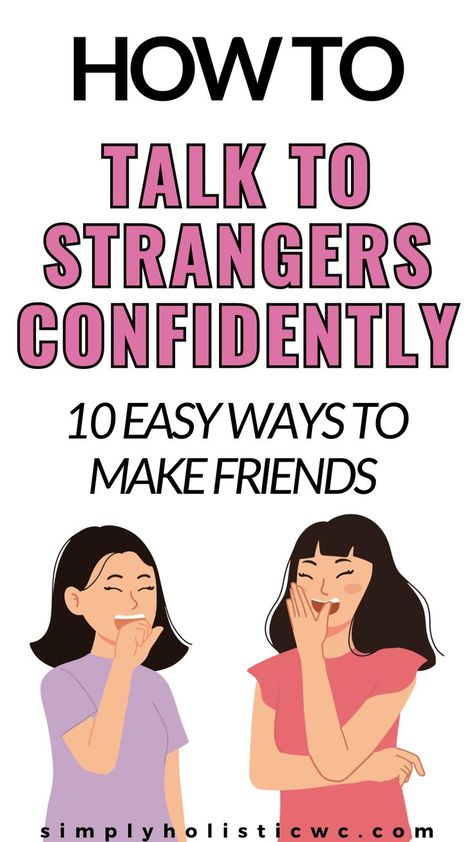 How to Talk to a Stranger Without Feeling Awkward Building Confidence Woman, Sweet Texts To Girlfriend, Confidence Woman, Texts To Girlfriend, Talking To Strangers, How To Overcome Shyness, Networking Tips, Improve Communication Skills, Social Skills Activities