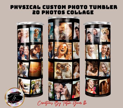 Collage Foto, Photo Tumbler, Photo Collage Gift, Tumbler Template, Frame Photo, Picture Collage, Backgrounds Free, Tumbler Png, Printable Designs