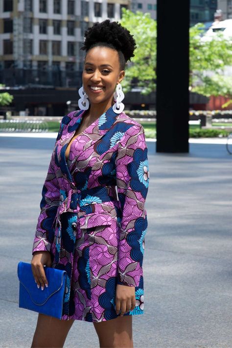 African Print Suits For Ladies, Ankara Jackets For Women Casual, Official Ankara Outfits, Ankara Blazer Dress, Ankara Blazers For Women, Simple Ankara Short Gown Styles, Ankara Blazer, African Print Blazer, Printed Dress Outfit