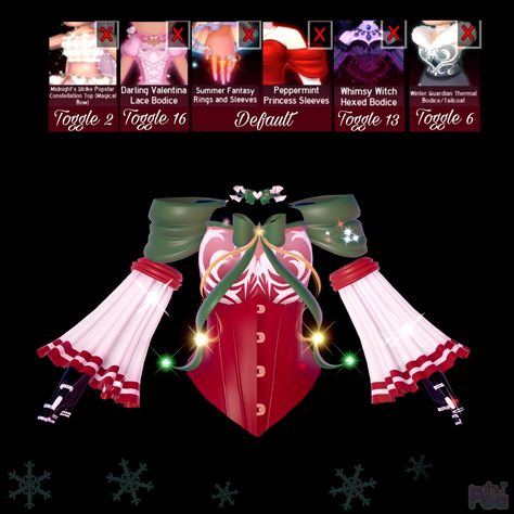 https://pbs.twimg.com/media/FilIS5WXoAIv2_z?format=jpg&name=large Royale High Corset Hacks, Royale High Christmas, Royal High Christmas Outfits, Roblox Royale High Outfits, Winter Guardian, Royale High Outfits, Rh Hacks, Roblox Royale High, Dress Hack