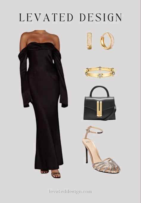 Elegant in black dress …. Wedding guest outfit Follow my shop @Levated on the @shop.LTK app to shop this post and get my exclusive app-only content! #liketkit #LTKfit #LTKwedding #LTKFind @shop.ltk Black Dress Wedding Guest Outfit, Black Wedding Guest Outfit, Black Dress Wedding Guest, Black Dress Wedding, Black Wedding Guest, Elegant Black Dress, Dress Wedding Guest, Guest Outfit, Black Wedding