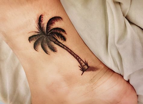 Image result for palm tree tattoo Palmetto Tree Tattoo, Tree Tattoo Ankle, Palm Tree Tattoo Ankle, Tattoo Ankle, Palmetto Tree, Palm Tattoos, Tree Tattoo Designs, Palm Tree Tattoo, Beach Tattoo