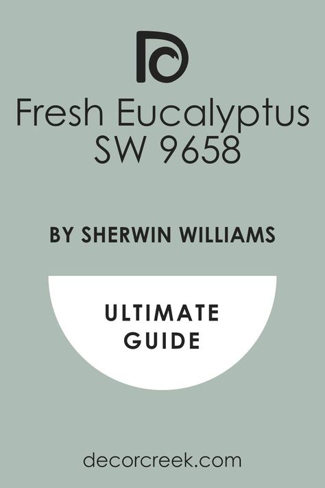 Fresh Eucalyptus SW 9658 Paint Color by Sherwin Williams | Ultimate Guide Light Furniture, Grey Wall Color, Taupe Paint, Trim Colors, Color Pairs, Fresh Eucalyptus, Neutral Paint Colors, Green And Gray, Neutral Paint