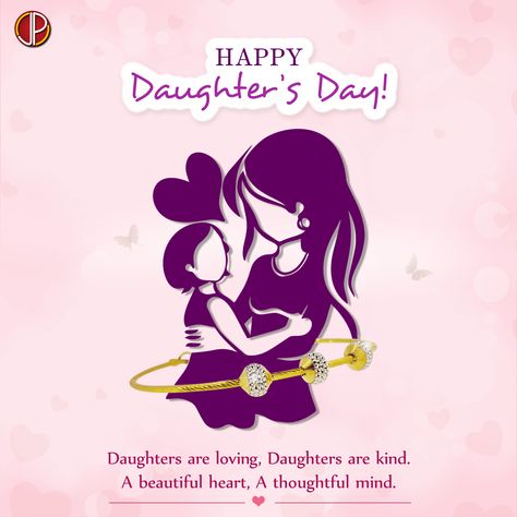 Daughters are loving, Daughters are kind. A beautiful heart, a thoughtful mind. Happy Daughter's Day! #happydaughtersday #daughtersday #giftidea #daughtersdaywish #daughtersdayquote #goldbraceletes #goldbangles #goldjewellery #jewellery #accessories Happy Daughters Day Images, Happy Daughter Day, International Daughters Day, Happy Daughter's Day, Happy Daughters Day, Daughter's Day, National Daughters Day, Daughters Day, 1080p Anime Wallpaper