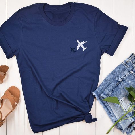 Airplane T-shirt - https://etsy.me/43z6OJO Travel Gifts for Traveler, Airplane Shirts, Adventurer Gift, Vacation Shirt, Pilot Shirt, Above the Sky, Plane Shirt #happyvacation #airplanetshirt #travelgift #travelerfun Airplane Shirt, Happy Vacation, Gift For Traveler, Pilot Shirt, Tshirt Business, Adventure Gifts, Pilot Gifts, Sweet Shirt, Sweater Gift