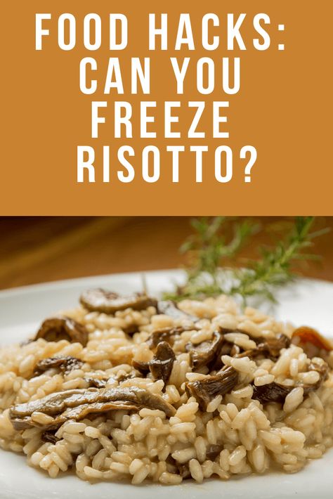 Can you freeze risotto? Or will it turn to a soggy, mushy mess? Is it even safe to do so? Here's what I do with leftover risotto. Leftover Risotto, Freeze Dried Vegetables, Freezing Leftovers, Vegetable Risotto, Prevent Food Waste, Frugal Recipes, Risotto Rice, Homecooked Meals, Mushroom Risotto