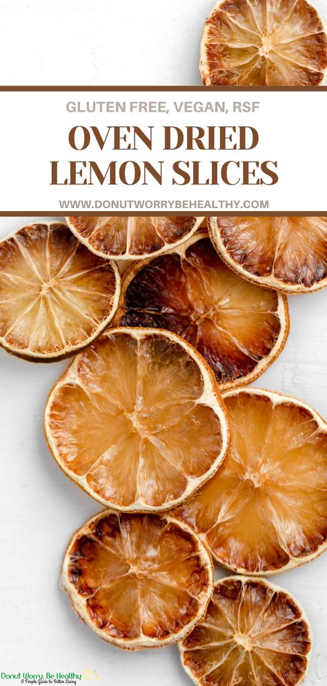 oven dried lemon slices Dried Lemon Slices, Dried Limes, Dried Citrus, Dried Potpourri, Dairy Free Recipes Easy, Quick Easy Healthy Meals, Plant Based Recipes Dinner, Plant Based Lunch, Vegan Cheese Recipes