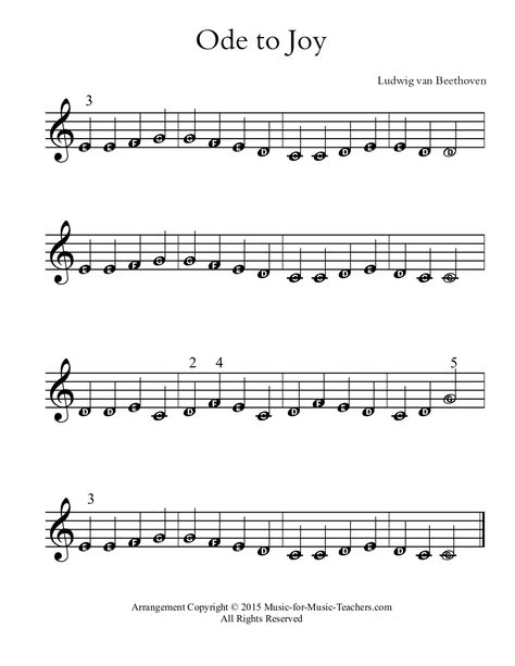 Ode To Joy Learning Music Notes, Piano Songs Sheet Music, Piano Tutorials Songs, Sheet Music With Letters, Piano Sheet Music Letters, Easy Guitar Chords, Piano Music Easy, Piano Notes Songs, Trumpet Sheet Music