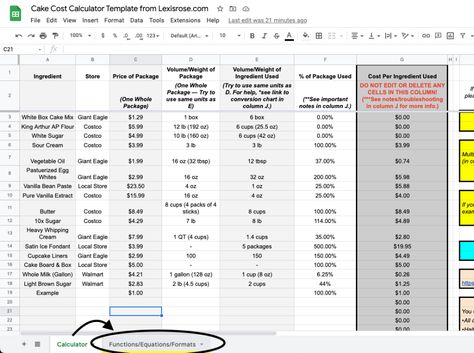 A Home Baker's Guide To Pricing Cakes (Free Price Calculator Sheet!) Pricing Cakes Chart, Cake Pricing Calculator, Cake Pricing Chart, Cake Pricing Guide, Cupcake Prices, Cake Chart, Wedding Sheet Cakes, Wedding Cake Tasting, Price Calculator