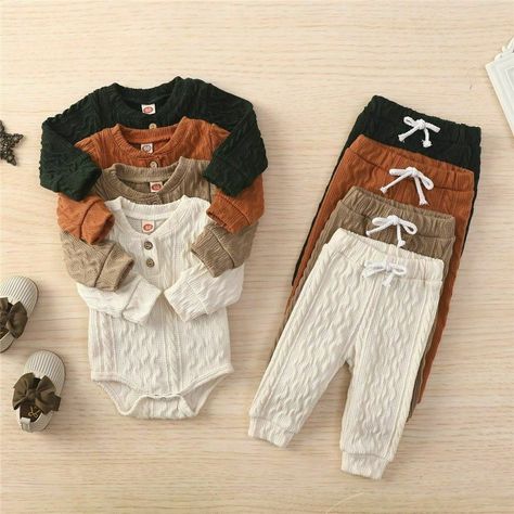 Newborn Baby Knitted Warm 2Pcs Suit Toddler Girl Boy Long Sleeve Romper Tops Pan The description of this item has been automatically translated. If you have any questions, please feel free to contact us. Newborn Baby Knitted Warm 2Pcs Suit Toddler Girl Boy Long Sleeve Romper Tops Pants Fall Winter Home wear Material: Cotton Age Range: 0-6m Age Range: 7-12m Age Range: 13-24m Season: Spring & Autumn Gender: baby unisex Style: Casual Collar: O-Neck Item Type: Sets Closure Type: Pullover Sleeve Leng Jogging Outfit, Romper Suit, Knit Bodysuit, Knitted Romper, Baby Outfits, Baby Winter, 인물 사진, Boys Long Sleeve