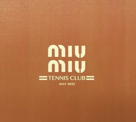 Miu Miu Tennis Club, Vintage Tennis Aesthetic, Tennis Club Aesthetic, Tennis Logo, Dr Julie, Vintage Shirt Design, Tennis Aesthetic, Tennis Event, Tennis World