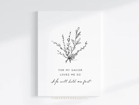 He Will Hold Me Fast Art, He Will Hold Me Fast, Hymn Quotes, Hymn Wall Art, Verses Wallpaper, Bible Verse Wallpaper, Christian Wall Art, Hold Me, Spiritual Journey