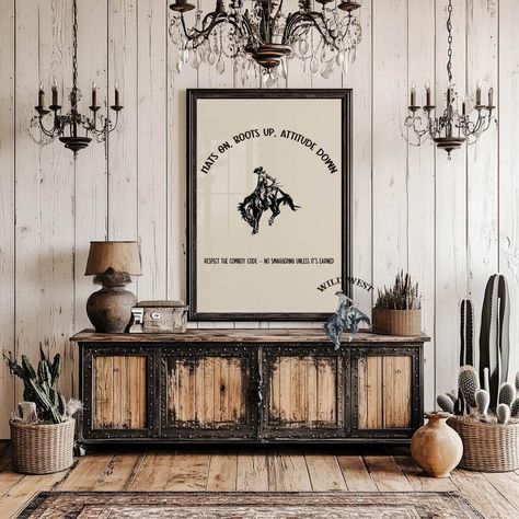 Cowboy Bar Typography Print, Western Room Decor, Gift For him, Cowboy Wall Art, Texas Gift, Rodeo Print, Boho Wall Art, Horse Decor Western Home Wall Decor, Rustic Texas Home Decor, Western Glam Decor, Bar Typography, Western Living Rooms, Western Room Decor, Redo My Room, Cowboy Bar, Barn House Decor