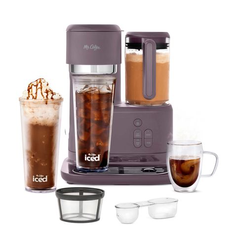 Mr. Coffee® Single-Serve Frappe™, Iced, and Hot Coffee Maker and Blender | Mr. Coffee Coffee Frappe, Iced Coffee Maker, Mr Coffee, Reusable Coffee Filter, Single Serve Coffee Makers, Single Serve Coffee, Coffee Scoop, Reusable Tumbler, Tea Maker