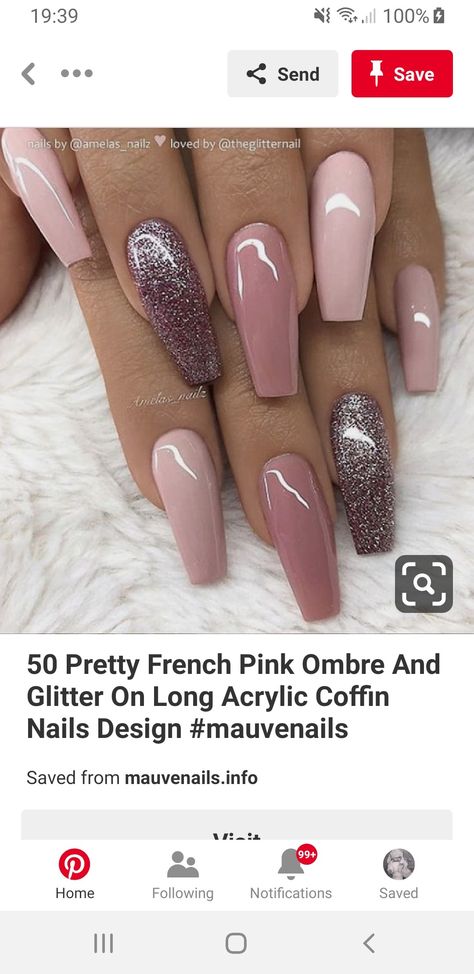 Mauve Nails Design, Mauve Nails, Nail Art Designs Summer, Twinkle Star, Hair Skin Nails, Nail Designs Glitter, New Year's Nails, Coffin Nails Designs, Fancy Nails