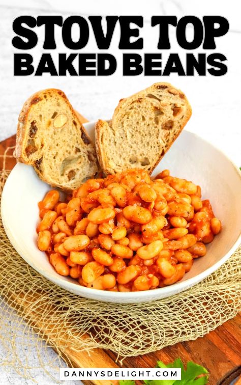 Make dinner easy with Stove Top Baked Beans—ready in 20 minutes! 😍🌟 Smoky, tangy, and oh-so-good. #EasyRecipe #FoodLovers #ComfortFood Stove Top Baked Beans, Stove Top Baked Beans Recipe, Brunch Sides, Boston Baked Beans, Simple Family Meals, Vegetarian Barbecue, Baked Bean Recipes, Favorite Recipes Dinner, Delicious Gluten Free Recipes