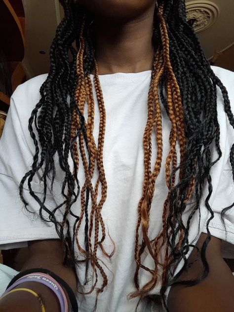 Peekaboo Braids Brown, Braids Brown And Black, Brown Peekaboo Braids, Peekaboo Braids, Peekaboo Hair, Braid Ideas, Braided Hairstyles For Black Women, Black Braids, Braids Hairstyles