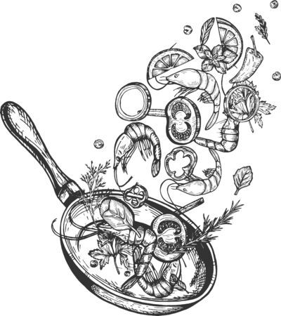 Chef Tatoos Culinary Tattoos, Cooking Tattoos, Zine Poster, Pan Illustration, Cooking Tattoo, Culinary Tattoos, Food Tattoo, Dc Tattoo, Chef Tattoo