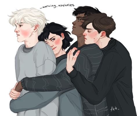 #slytherin #dracomalfoy #pansyparkinson #theodornott #blaisezabini Blaise Harry Potter, Meme Harry Potter, Art Harry Potter, Draco Malfoy Fanart, Drarry Fanart, Gay Harry Potter, Images Harry Potter, Harry Potter Artwork, Harry Potter Ships