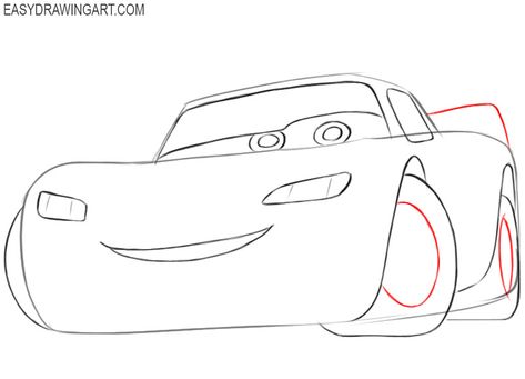 Draw Lightning Mcqueen, Lightning Mcqueen Drawing, Draw Lightning, How To Draw Lightning, Mc Queen Cars, Car Drawing Easy, Flash Mcqueen, Queen Drawing, Free Business Card Design