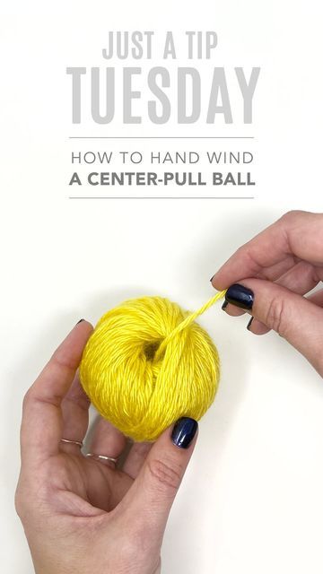 The Knotty Boss - Anna Leyzina on Instagram: "It’s another #JustATipTuesday. After dealing with yarn barf this morning and using this technique, I thought I would re-share it. If you’re a fan of working from a center pull skein here’s how you can wind your own center-pull ball, without any special tools. I use this method to organize all my yarn scraps into tidy center-pull balls when I’m too lazy to get my yarn winder out. #theknottyboss #crochetlove #yarnlove #yarncraft #centerpullball #yarnball #yarngeek #crochetgeek #instacrochet #crochetinspo #knittersofinstagram #crochetallday #crochetgirlgang #crochetaddiction #knitter #yarninspo #crochetallday #waketomake #handsatwork #craftycontent #communityovercompetition #crochethack #crochettip #tiptuesday #tipoftheday #mycrochetbiz #croch How To Roll A Skein Of Yarn Into A Ball, Winding Yarn Into Ball, Yarn Scraps, Crochet Dreams, Yarn Winder, Diy Wool, Crochet Hack, Crochet Geek, Knitting Tips