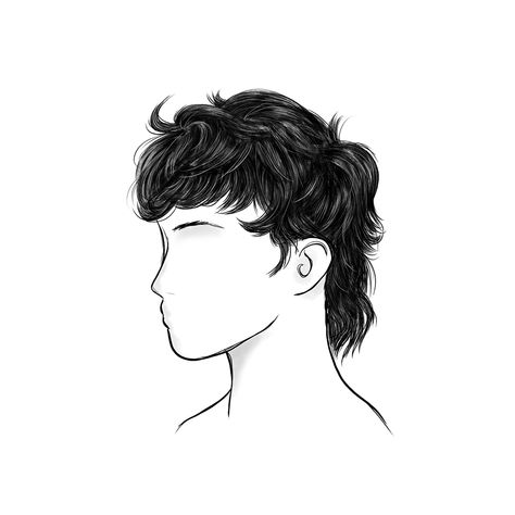 Mullet Hairstyles: 13 Ways to Embrace Your Individuality | GATSBY is your only choice of men's hair wax. Shaggy Mullet, Mullet Haircuts, Mullet Hairstyles, Tumblr Girly Aesthetic 2013, Haircut Names For Men, Hair Bleach, Burst Fade, Monochrome Makeup, Monochrome Makeup Look