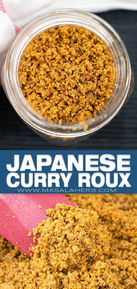 Japanese Curry Roux Recipe, Japanese Curry Powder Recipe, Homemade Japanese Curry, Curry Roux Recipe, Asian Curry, Roux Recipe, Soup Curry, Herb Blends, Japanese Curry