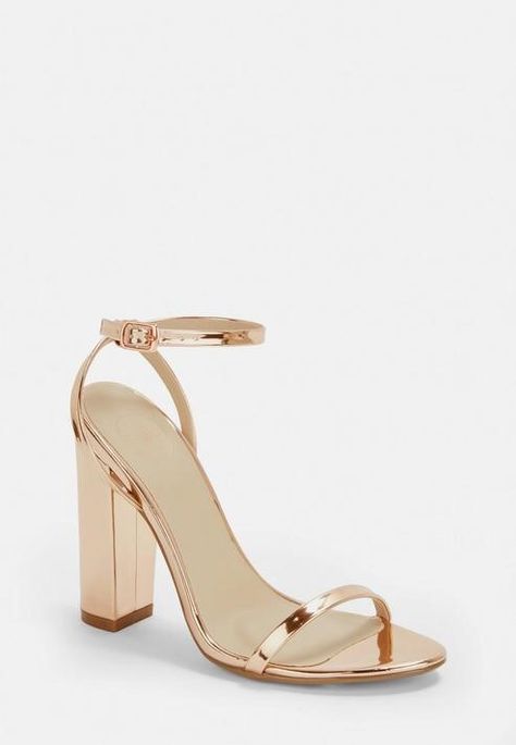 Rose Gold Block Heels, Black Heels Prom, Gold Block Heel Sandals, High Heel Sandals Outfit, Brian Atwood Heels, Giuseppe Zanotti Heels, Manolo Blahnik Heels, Prom Heels, Satin Shoes