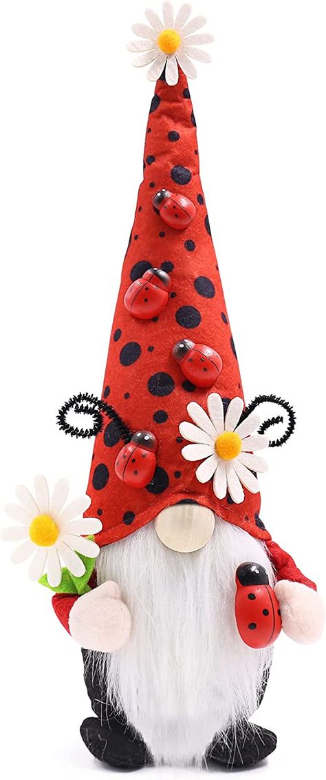 Kitchen Tiered Tray, Doll Sitting, Summer Table Decorations, Ladybug Decorations, Swedish Tomte, Farmhouse Ornaments, Diy Gnomes, Dollhouse Dolls, Doll Sets