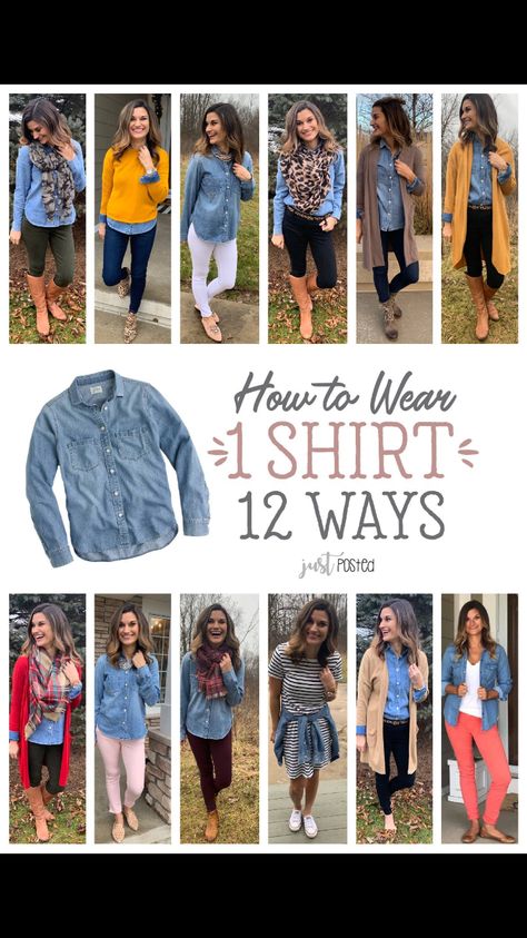 Trendy Teacher Outfits 2023, Chambray Long Sleeve Tops For Fall, Denim Shirt Outfit Fall 2024, Fall Denim Pants With Pull-on Style, Non-stretch Denim Jeans For Fall, Black Leggings Outfit Winter, Jeans Wimen Over 40, Chambray Shirt Outfits, How To Wear Joggers