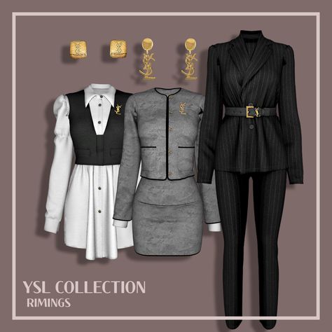 Sims 4 Cc Channel Clothes, Sims 4 Cc Pantsuit Female, Sims 4 Fashion Designer Mod, Ysl Sims 4 Cc, Sims 4 Cc Rimings Clothes, Digital Clothing Design, Sims 4 Cc Lawyer Clothes, Ts4 Outfits Cc, The Sims 4 Designer Clothes