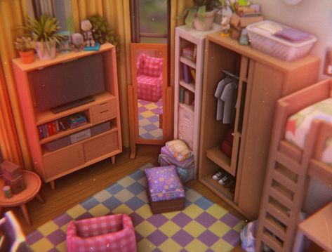 Sims 4 Aesthetic Room Cc, Sims 4 Aesthetic Room, Sims Interior Design, Sims Teen Room, Sims 4 Interior Design, Sims 4 Cc Teen Room, Sims 4 Teen Room Cc, Sims 4 Room Ideas, Sims 4 Teen Bedroom