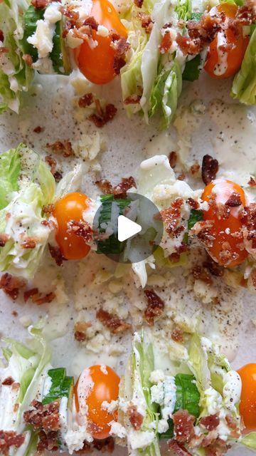 Bri McKoy on Instagram: "Wedge Salad Skewers! If you love a wedge salad, you will love these skewers. If you don’t, I’m sorry for the disturbing content 😅🥲  Me? I love a wedge salad, hate the effort to pull the perfect bite together. Also too many wedges are underdressed. This isn’t a nightclub. WE DEMAND MORE DRESSING!   Every bite of these cute skewers has the perfect ratio of lettuce, to fresh herb dressing, to Gorgonzola crumbles, to crumbled bacon. Kissed with fresh crack black pepper and flaky salt. No utensils needed 🤩" Wedge Salad On A Stick, Wedge Salad Skewers, Bri Mckoy, Salad Skewers, Herb Dressing, Wedge Salad, Flaky Salt, Crumbled Bacon, M Sorry