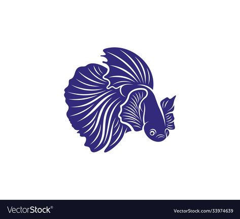 Fish Design Logo, Fish Logo Design, Koi Fish Designs, Beta Fish, Fish Vector, Fish Logo, Fish Design, Art Sketch, Logo Design Template