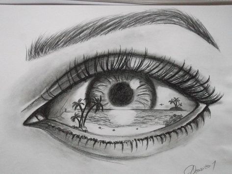 Cool Eye Drawings Easy, Eye Drawing With Something Inside, Eye Drawing Unique, Surrealistic Eye Drawing, Eye Drawing Creative, Cool Eyes To Draw, Surrealist Eye Drawing, Eye Drawing Ideas Creative, Surrealism Eye Drawing