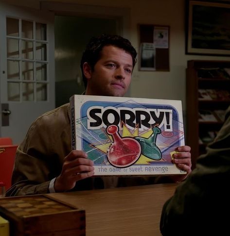 Castiel Aesthetic, Castiel Supernatural, Out Of Pocket, Supernatural Pictures, Sweet Revenge, Supernatural Memes, Supernatural Fans, Supernatural Funny, Supernatural Cast