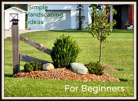 Great, simple ideas for beginning landscapers for landscaping your yard! Driveway Entrance Landscaping, Rustic Landscaping, Driveway Entrance, Driveway Landscaping, Farmhouse Landscaping, Front Yard Landscaping Plans, Easy Landscaping, Fence Landscaping, Landscape Designs