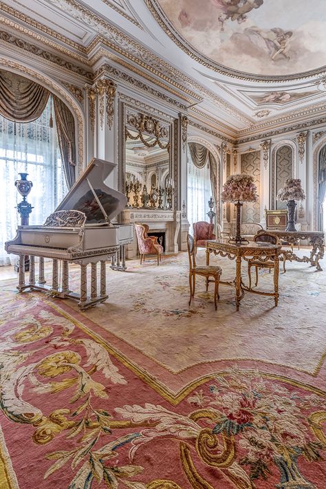 Rich 1800s Aesthetic, Victorian Palace Aesthetic, Fairytale Castle Interior, Inside Castle Aesthetic, Palacios Aesthetic, Vintage Mansion Aesthetic, 1800s Bedroom Aesthetic, Fantasy Castle Aesthetic Interior, Rococo Mansion