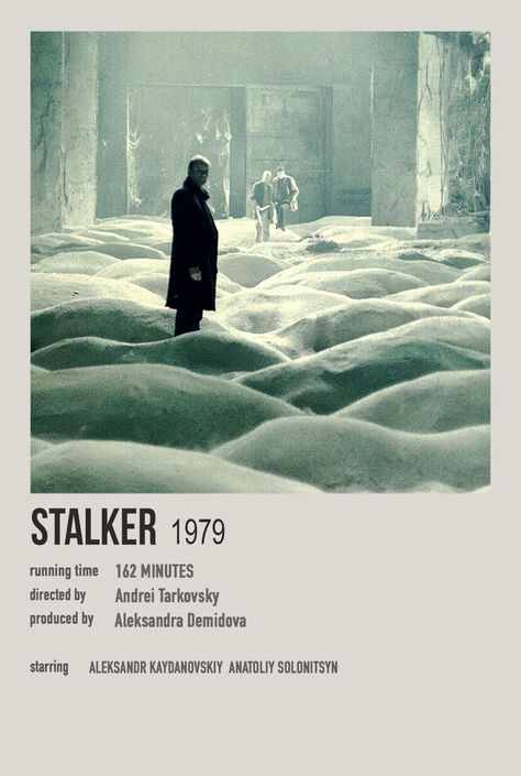 stalker The Stalker Tarkovsky, Stalker Movie Poster, Stalker Poster, Stalker Movie, Cafe Poster, Creepy Movies, Future Poster, Movie Card, Film Posters Minimalist