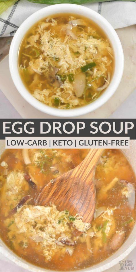 Low Carb Egg Drop Soup Recipe, Low Carb Egg Drop Soup, Gluten Free Egg Drop Soup, Low Sodium Egg Drop Soup, Paleo Egg Drop Soup, Keto Egg Drop Soup, Gf Soup, Diabetics Recipes, Paleo Soup Recipe