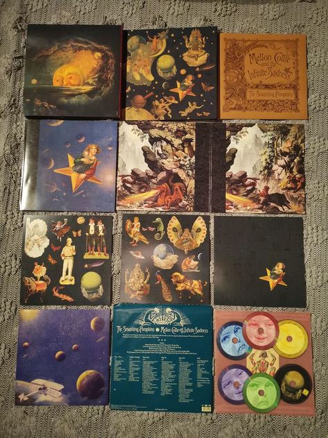 Mellon Collie and the Infinite Sadness Vinyl Smashing Pumpkins Vinyl, Mellon Collie And The Infinite Wallpaper, Smashing Punkins, The Last Unicorn Art, Victorian Celestial, Last Unicorn Art, Carol Core, Galliano Runway, Mellon Collie And The Infinite