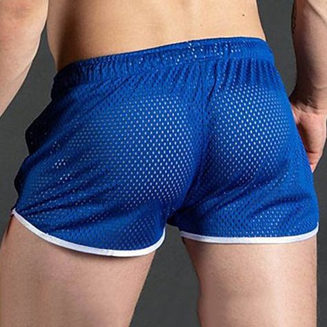 Men Short Shorts, Short Shorts Men, Man In Shorts, Men In Shorts, Mode Queer, Mens Mesh Shorts, Men Sport Pants, Casual Activewear, Mens Boxer Shorts