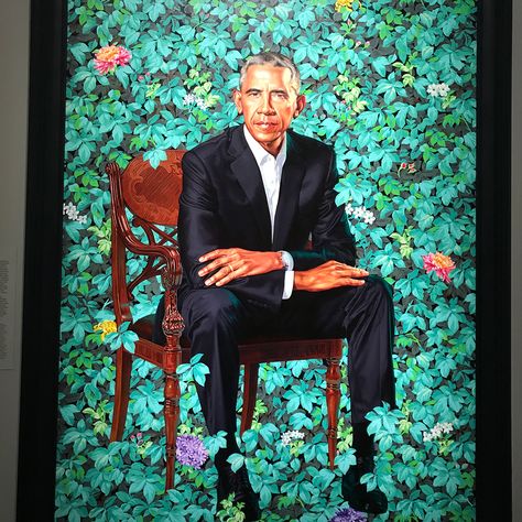 26 Likes, 1 Comments - Karen Cooper (@karenrae72) on Instagram: “Took a field trip during lunch today... #nationalportraitgallery” Obama Poster, Presidential Portraits, Obama Portrait, Amy Sherald, Chuck Close, Kehinde Wiley, Barack And Michelle, Afrikaanse Kunst, House Portrait