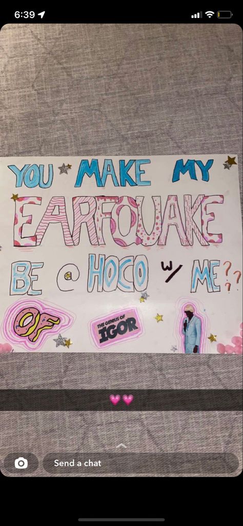 Homecoming poster
Poster
Hoco posters
Tyler the creator poster
Tyler the creator homecoming posters The Notebook Hoco Poster, Tyler The Creator Homecoming Poster, Tyler The Creator Hoco Poster, Music Themed Hoco Proposals, Tyler The Creator Promposal, Tyler The Creator Hoco Proposal, Tyler The Creator Earfquake, Hoco Poster Ideas, Poster Tyler The Creator