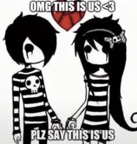 Emo Couples, Goth Stuff, Emo Princess, Emo 2000s, Emo Love, 2000s Emo, Emo Memes, Emo Art, Rawr Xd