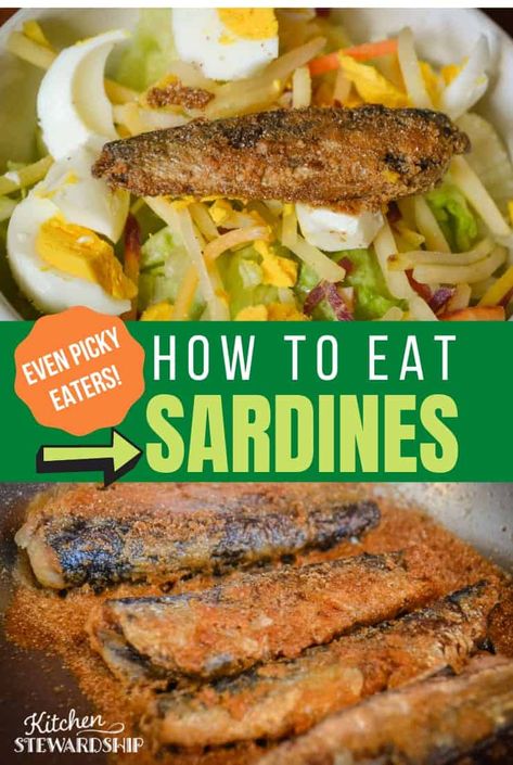 Ways To Eat Canned Sardines, How To Eat Canned Sardines, How To Cook Sardines, Fried Sardines Canned, How To Eat Sardines Ideas, Recipes For Sardines, Sardine Recipes Canned Keto, Fried Sardines Recipes, Healthy Sardine Recipes